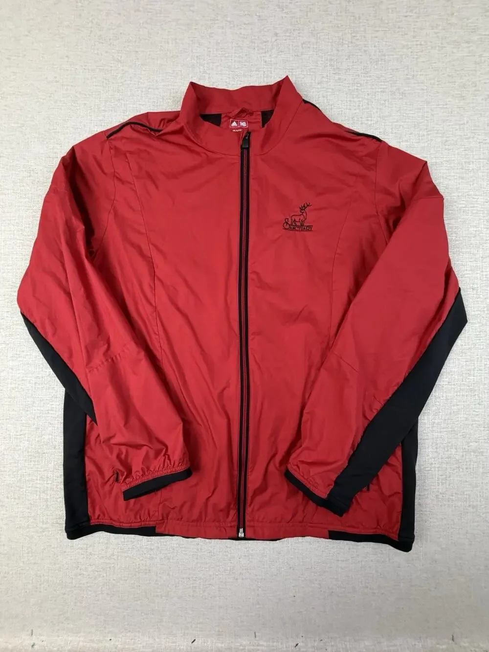 Adidas ClimaProof Opie Open 2015 Sanctuary Golf Jacket Men’s XL Red Black